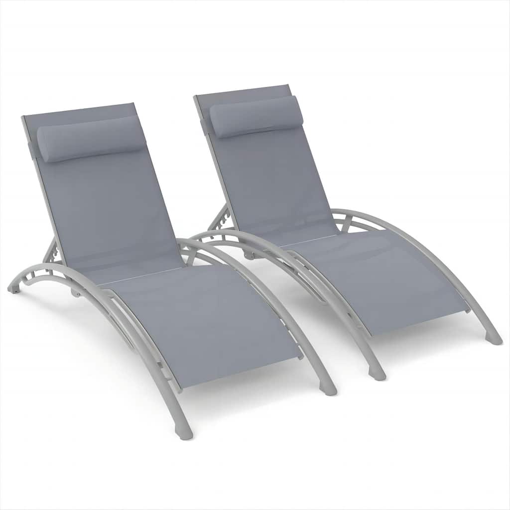Outdoor Chaise Lounge Set of 2