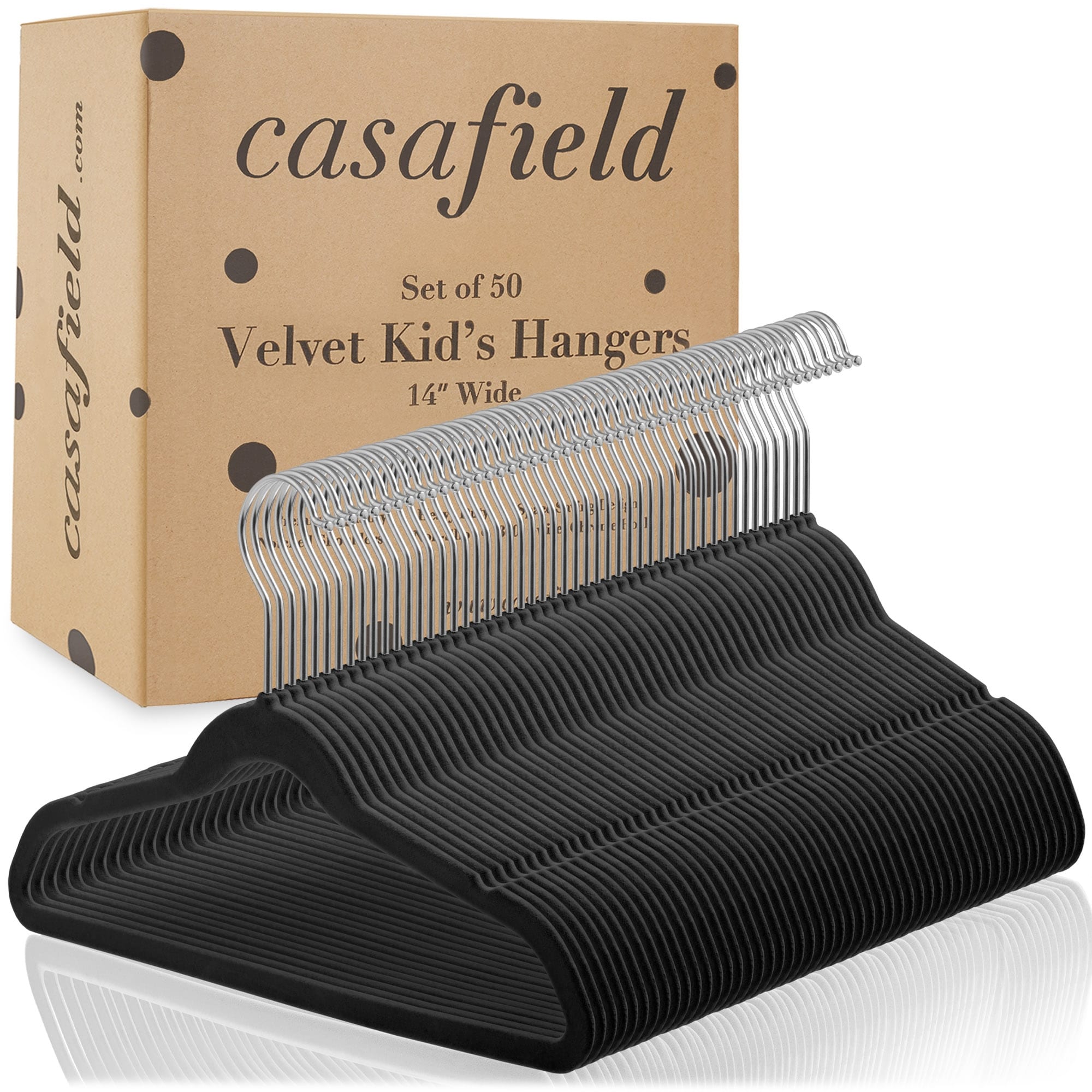 50 Velvet 14 Kid's Hangers by Casafield - Bed Bath & Beyond