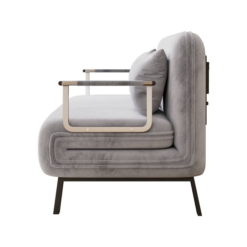 Versatile Tri-Fold Sofa Bed with Adjustable Backrest and Pillow, Perfect for Home and Office Use