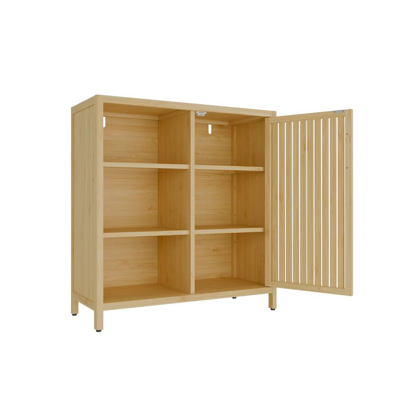 Versatile Large-Capacity Single-Door Storage Shelves for Living Rooms, Bathrooms & More‌