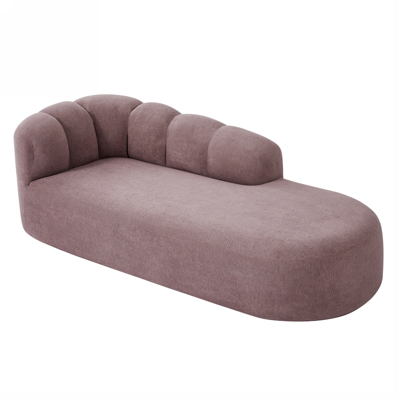 Christopher Knight Home - Modern Curved Upholstered Sofa with Sculptural Bubble Back