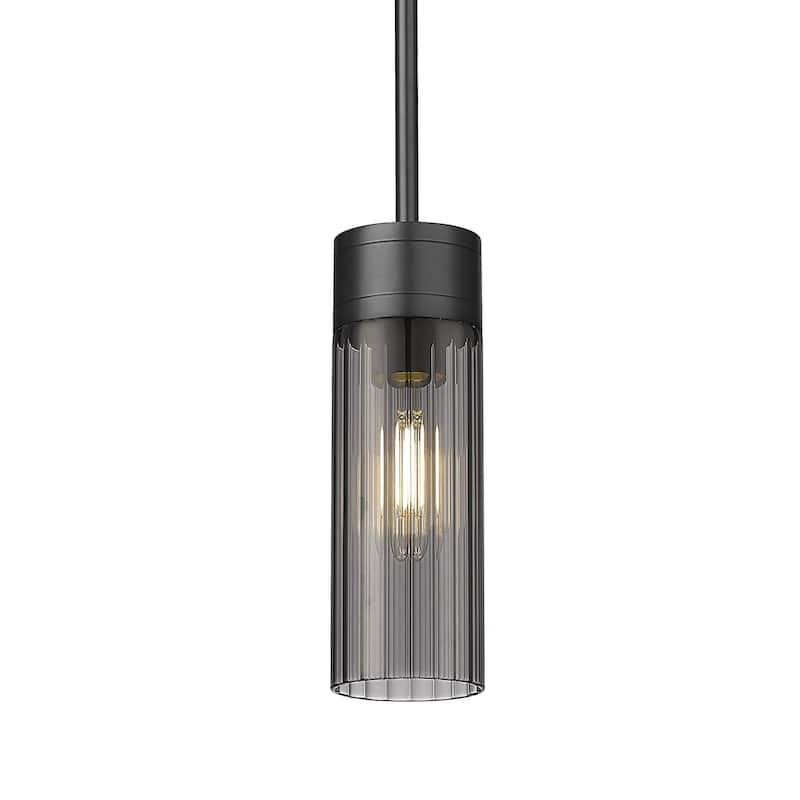 Innovations Lighting 429-1S-10-3 Empire Pendant Empire 3" Wide Mini - Matte Black / Plated Smoke
