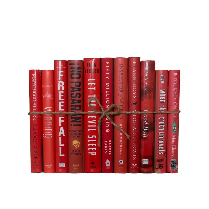 Books Red Decorative Accessories: Scarlet Dust Jacket ColorPak