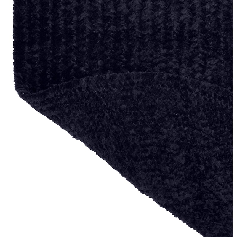 Better Trends Chenille Tweed & Solid Braid 100% Polyester Stain Resistant, Double Sided Reversible Indoor Area Rug