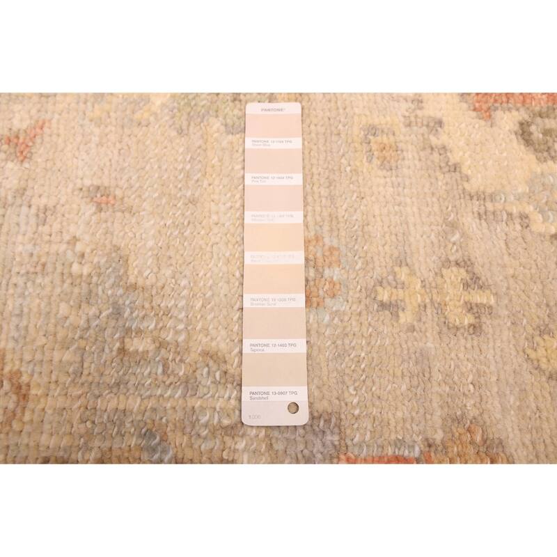 ECARPETGALLERY Hand-knotted Kavya Oushak Beige Wool Rug - 8'1 x 9'9