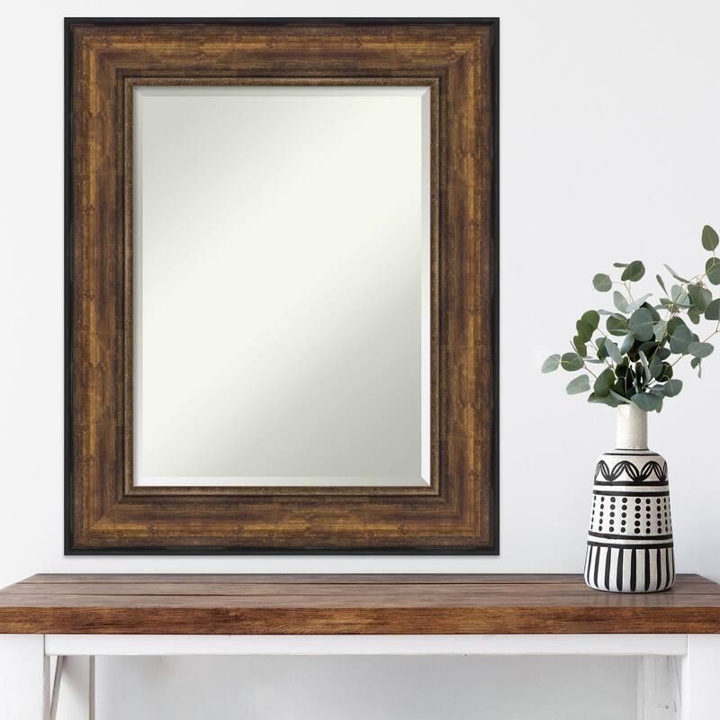 Beveled Wall Mirror - Ballroom Bronze Frame - Ballroom Bronze