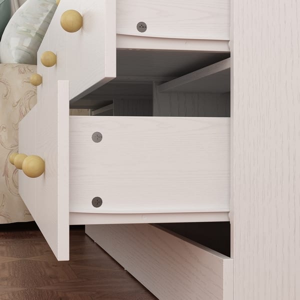 9-Drawer White Dresser with Gold Knobs Modern Storage Solution 9-Drawer White Dresser with Gold Knobs Modern Storage Solution