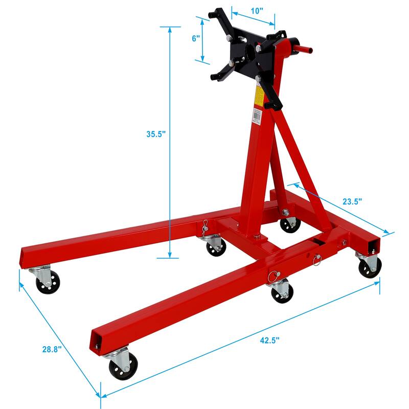 Engine Stand, Vehicle Engine Block Stand, Folding stand, Steel Ratating Head 2000lbs