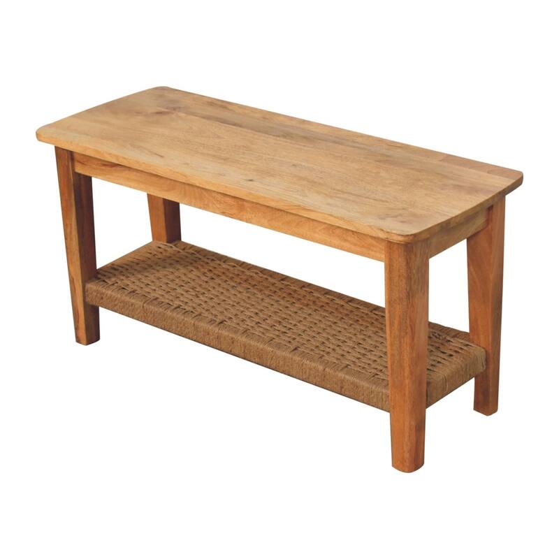 Artisan Furniture Solid Wood Rope Coffee Table