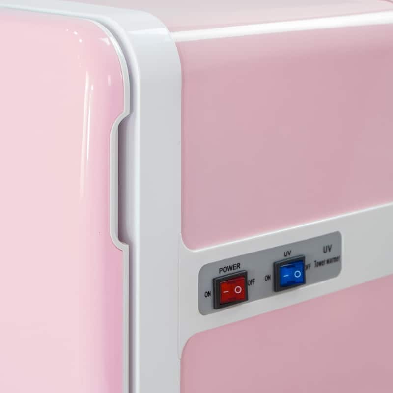 2in1 Towel Warmer UV Sterilizer (8L) for Salon Spa Beauty Massage and Home Use, Pink