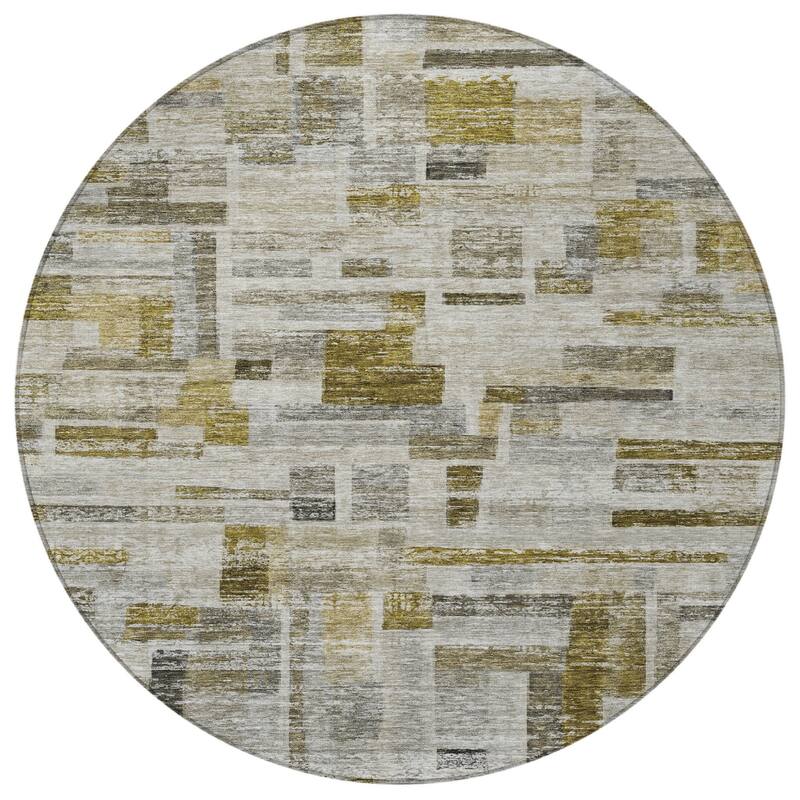 HomeRoots Striped Transitional Rectangle Outdoor Rug