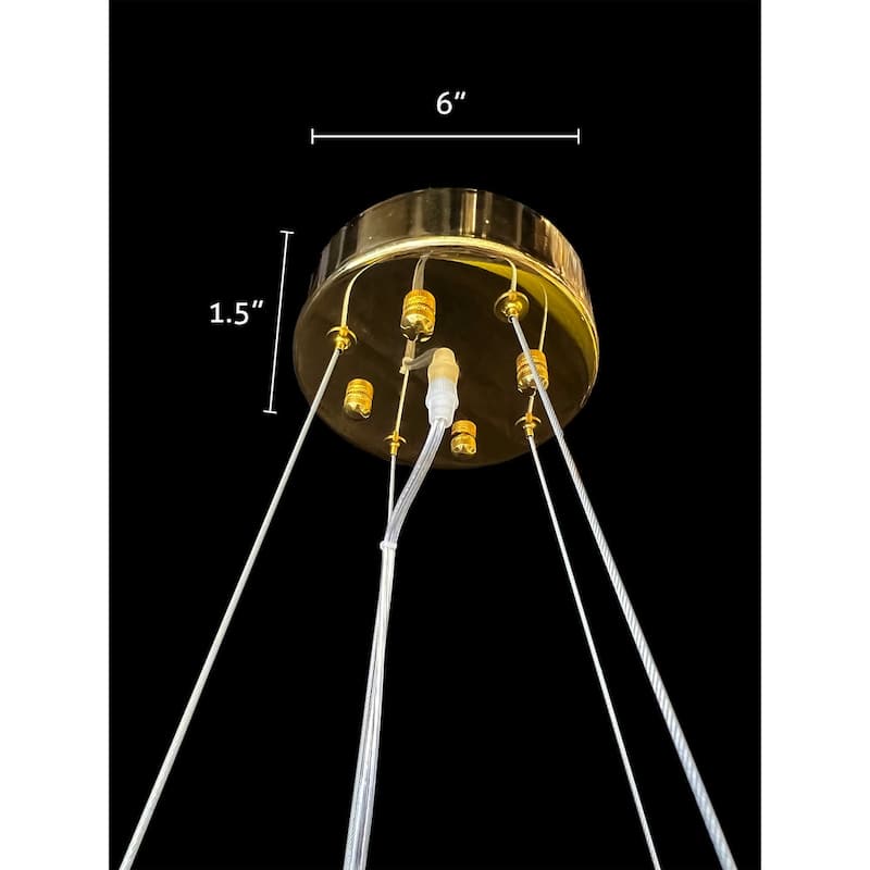 Luxury Chandelier Dimmable LED 28"W
