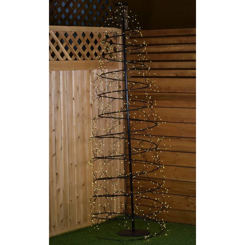 6.5 FT Revolve LED Tree Brown Indoor/Outdoor Use
