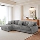preview thumbnail 64 of 153, 118.4"W Plush Modular Sectional Sofa with Pillows