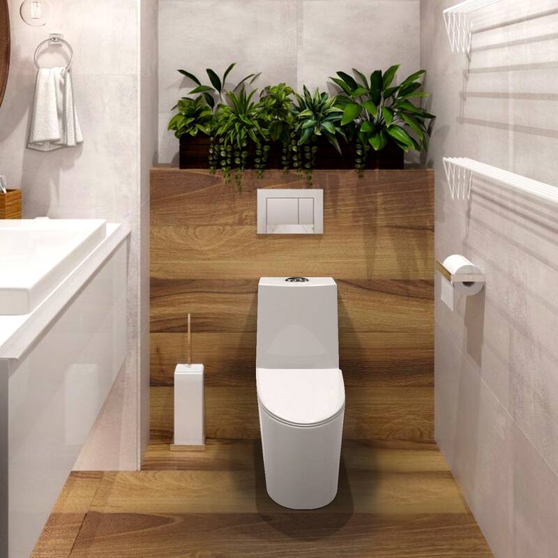 Giving Tree One Piece 1.1 GPF/1.6 GPF Dual Flush Elongated Toilet - N/A