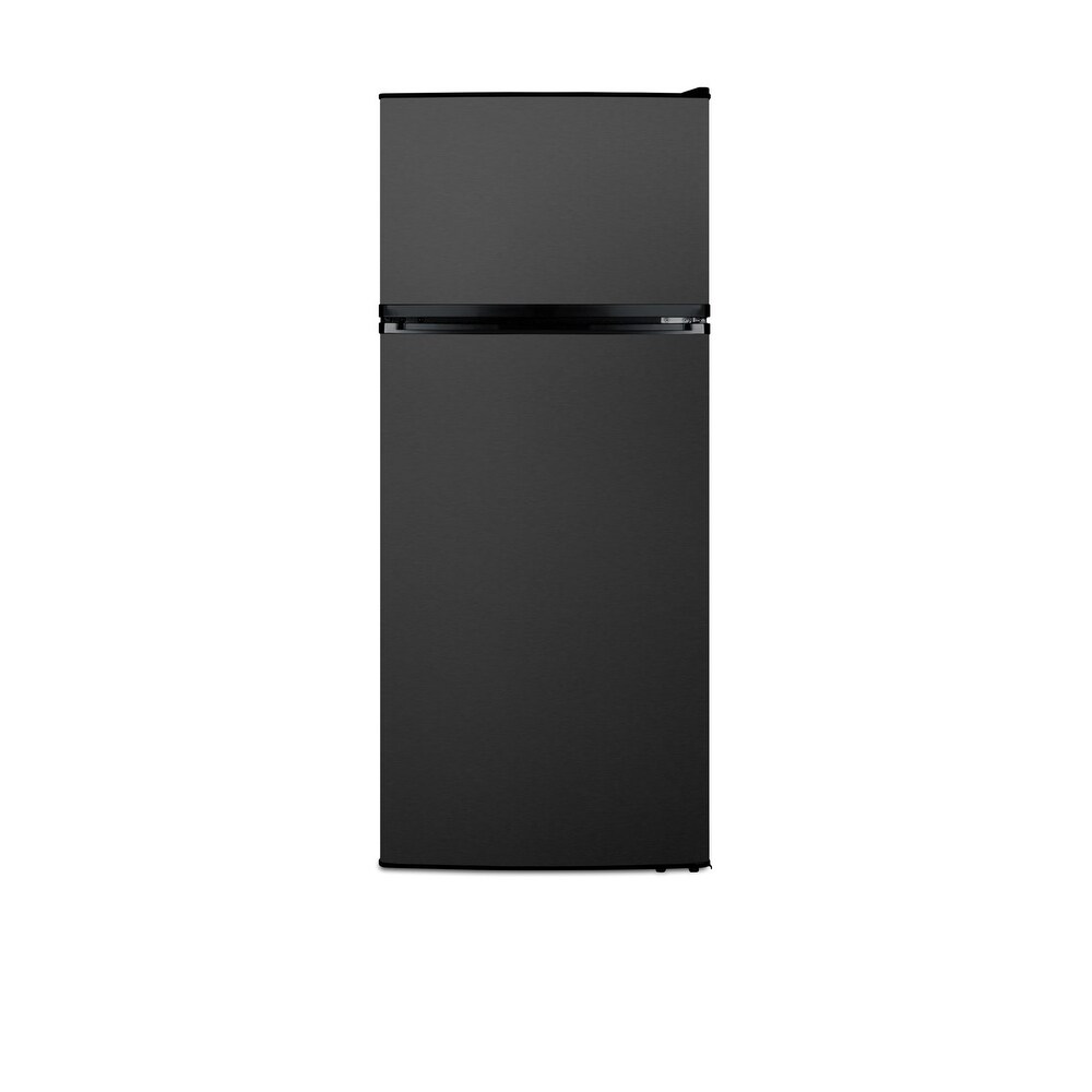 Summit  FF1161  24" Wide 10.3 Cu. Ft. Energy Star Rated Top Mount Refrigerator with Stainless Steel Construction with Fingerprint (Black Stainless