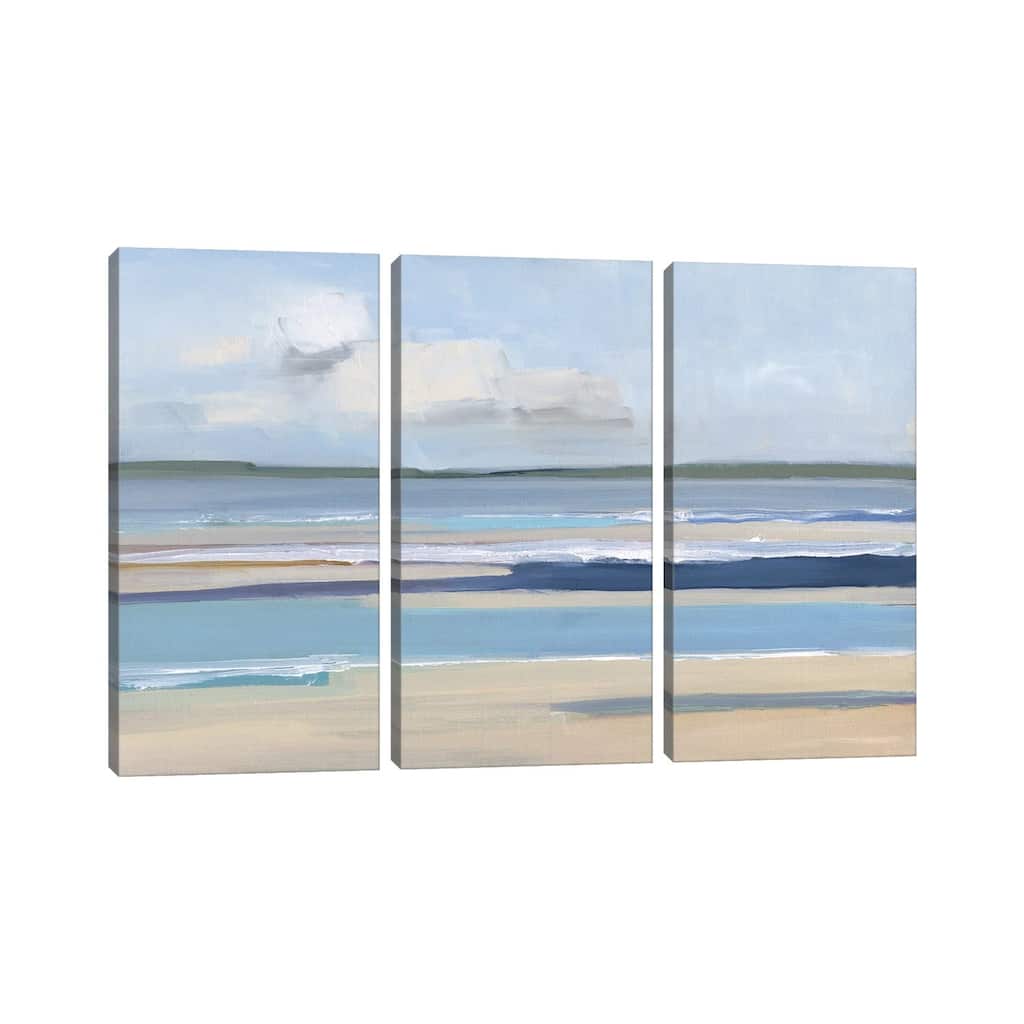 iCanvas "Inlet Breeze" by Sally Swatland 3-Piece Canvas Wall Art Set