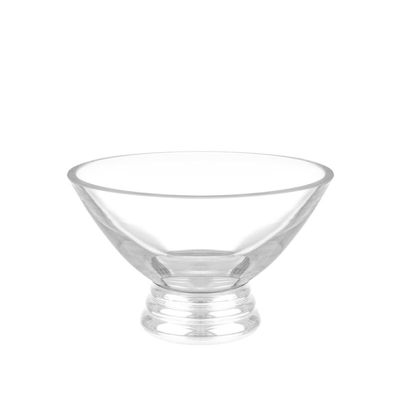 Majestic Gifts Inc. Glass Footed Dessert/ Dip Bowl W/ Clear Base-5" D