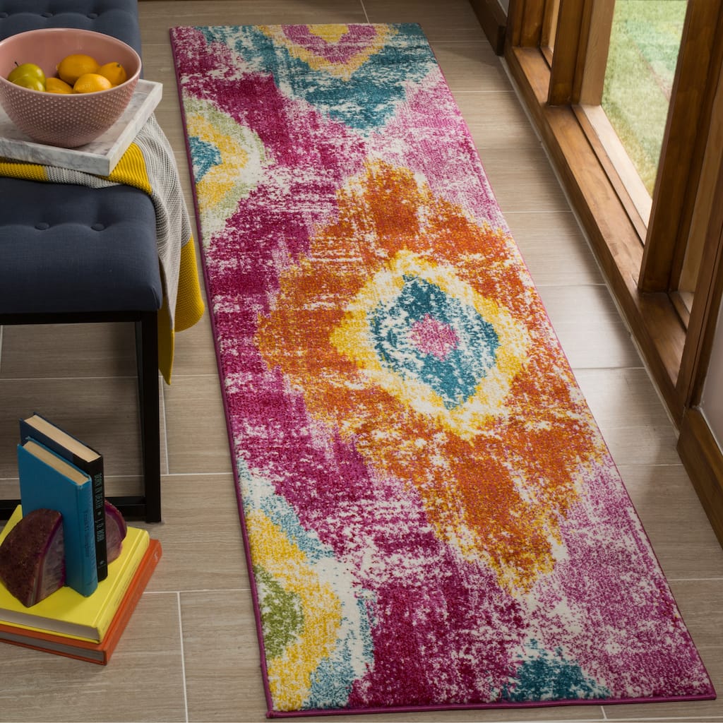 SAFAVIEH Watercolor Brunhild Modern Abstract Rug
