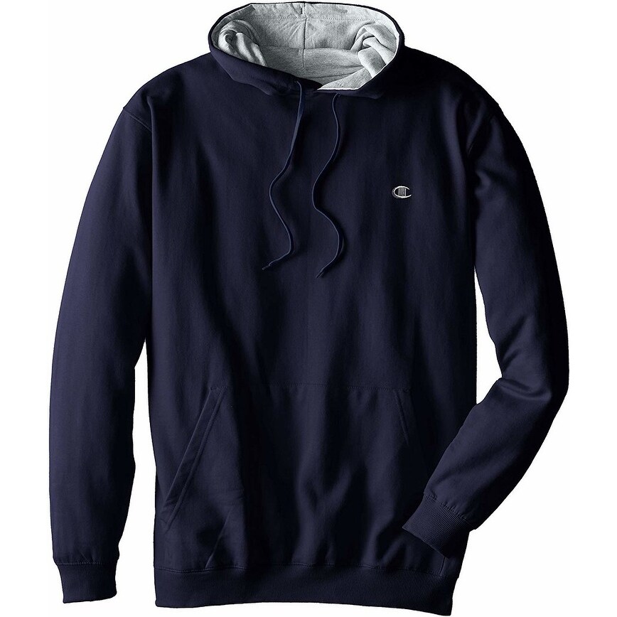 champion men's fleece logo hoodie