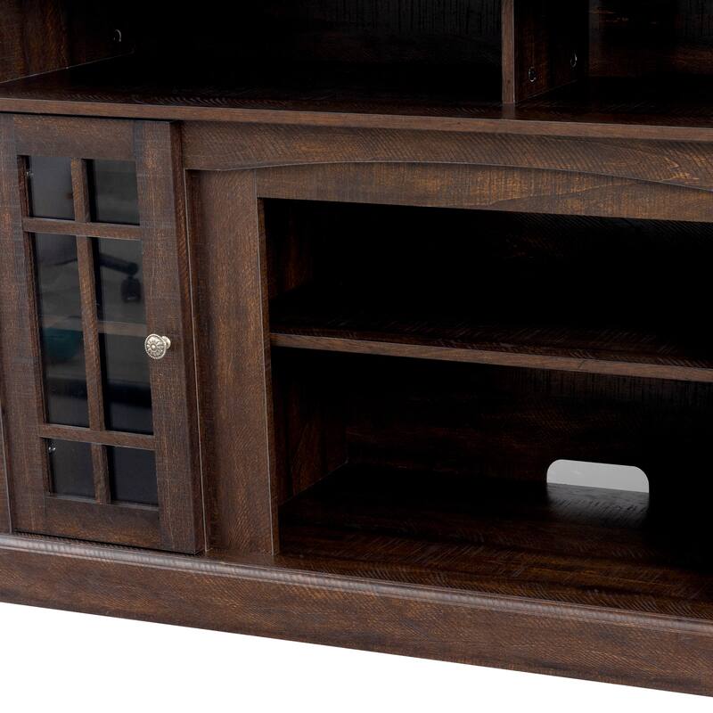 TVstand with electronicfireplace and remote control