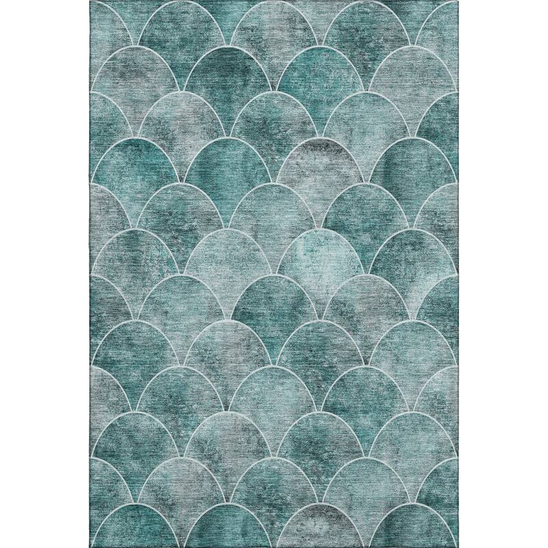 Premium Washable Super Soft Contemporary Geo Mayfield Rug