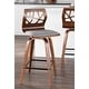 preview thumbnail 3 of 16, Carson Carrington Sala 26" Counter Stools with Bent Wood Legs & Black Square Footrest (Set of 2)