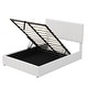 preview thumbnail 7 of 25, Full Size Platform Bed with a Hydraulic Storage System Upholstered Storage Bed for Kids Teens Adults Space-Saving, Easy Assembly