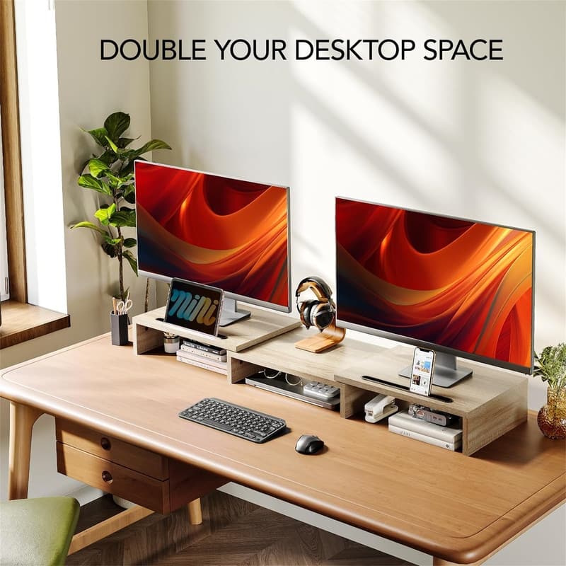 Stand Riser for 2 Monitors