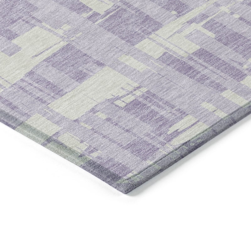 HomeRoots Striped Transitional Rectangle Outdoor Rug