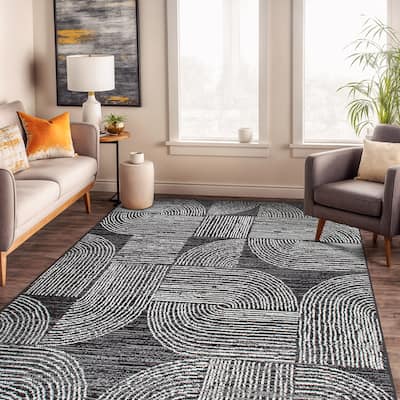 World Rug Gallery Geometric Arch Area Rug