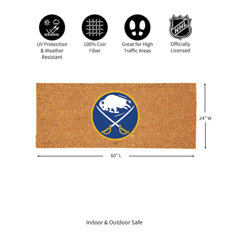 Buffalo Sabres Full Color Indoor/Outdoor Coir Mat