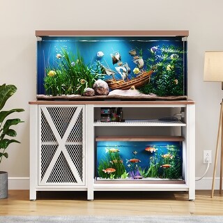 Moasis 55-75 Gallon Aquarium Stand with Power Outlets,Fish Tank Stand ... - Under Bed Tank Stands