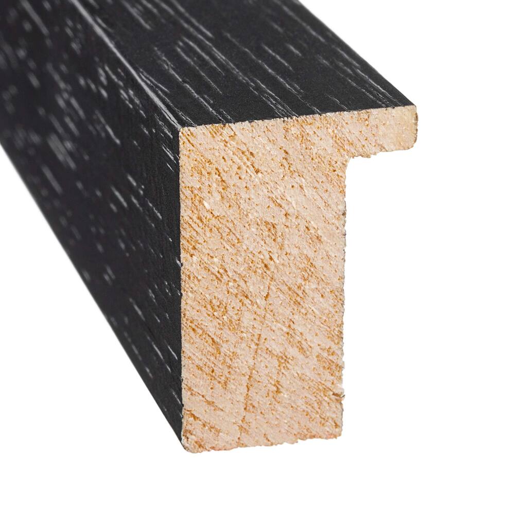 8.5x11 Shadow Box 1" Depth Black Picture Frame - UV Acrylic, Backing, Hanging Hardware