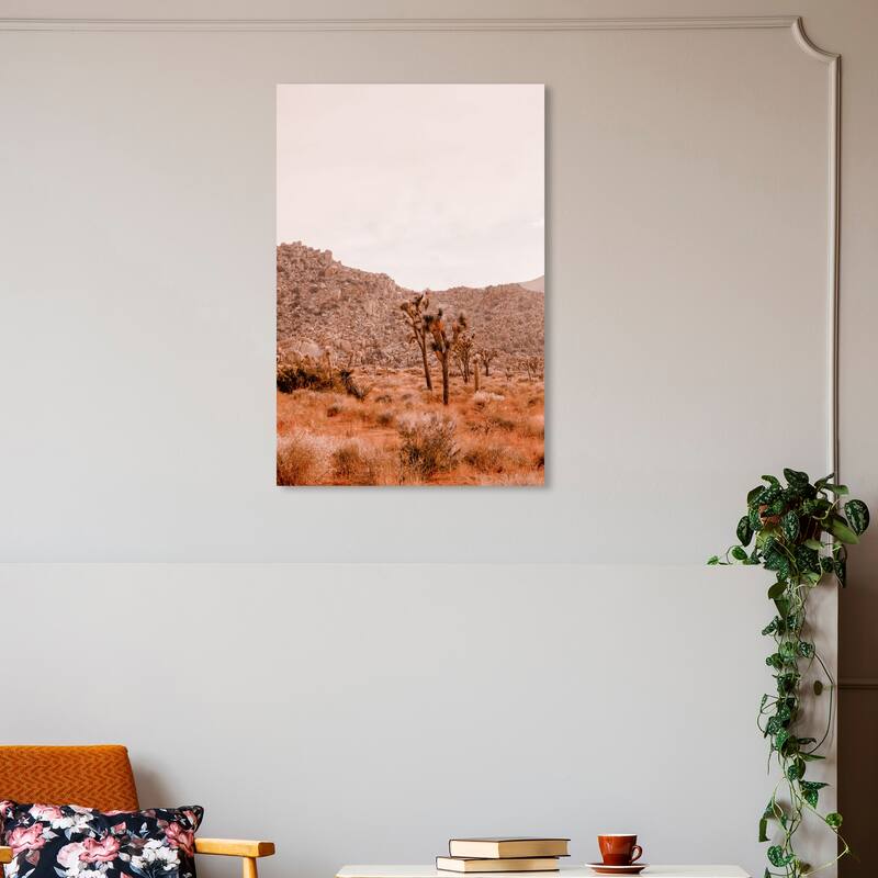 Wynwood Studio Canvas Floral and Botanical Warm Color Grassland II Brown and Rustic Wall Art Canvas Print - 30 x 20
