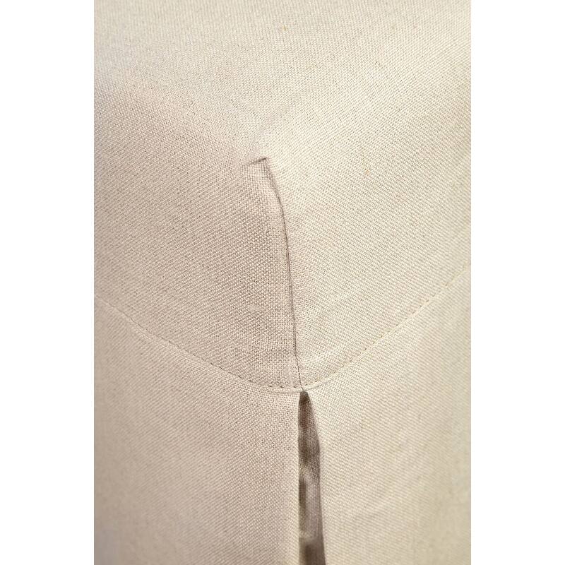 Furniture Classics Fabric Linen Slip Covered Parsons Chair