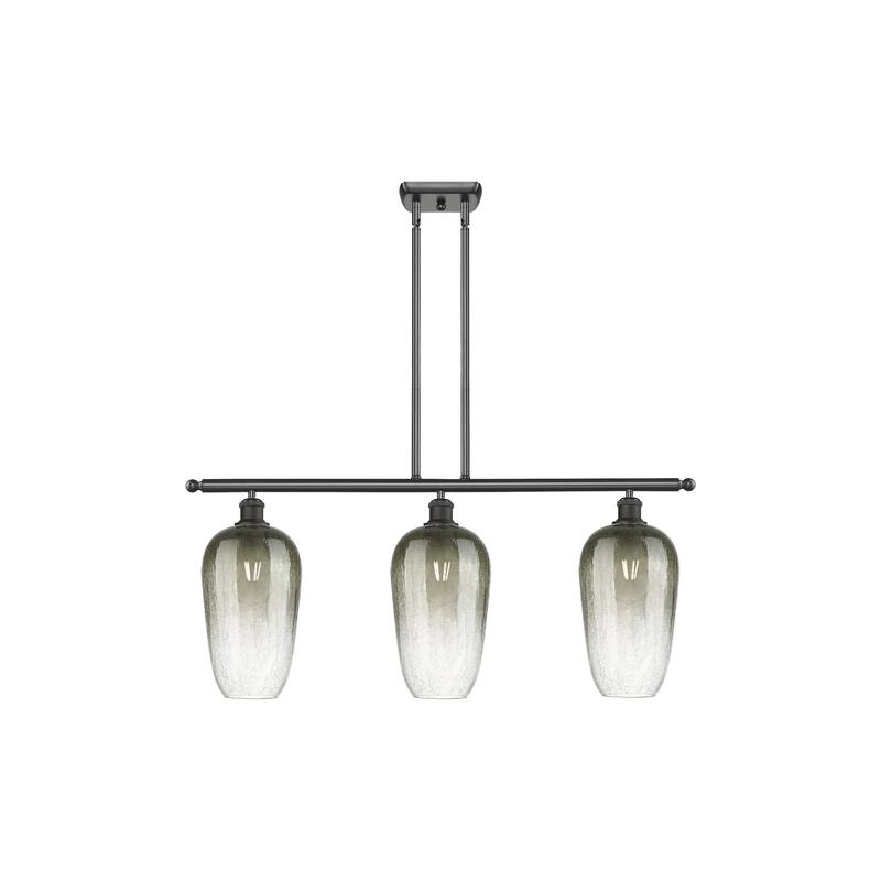 Innovations Lighting Endless Possibilities Ballston - Brookhaven Flute - 3 Light 36" Stem Hung Island Light