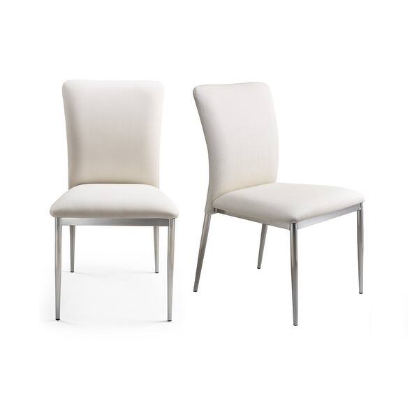 3 Pcs Square Frosted Tempered Glass Dining Table White Set Overstock 32299830