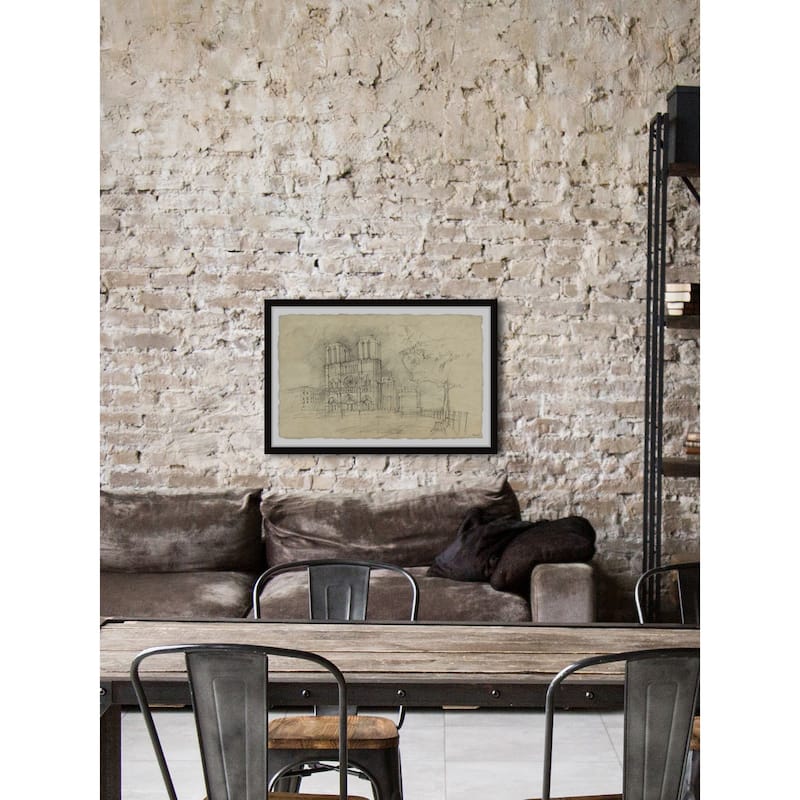Notre Dame Facade Framed Print
