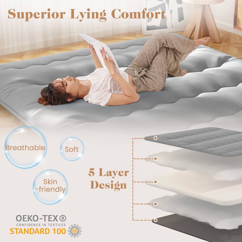 Roll Up Floor Mattress for Camping and Home Use