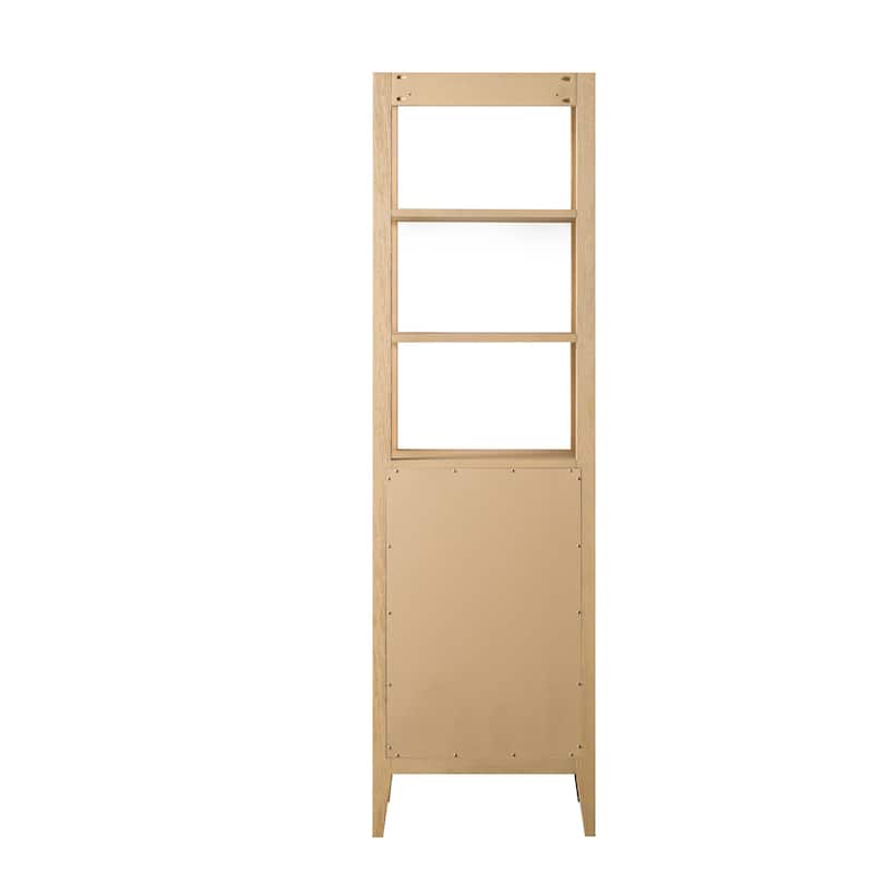 Vanity Art 72" Tall Tower Bathroom Linen Cabinet with Soft Close Door and Drawer
