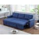 Copper Grove Perreux Linen Reversible Sleeper Sectional Sofa