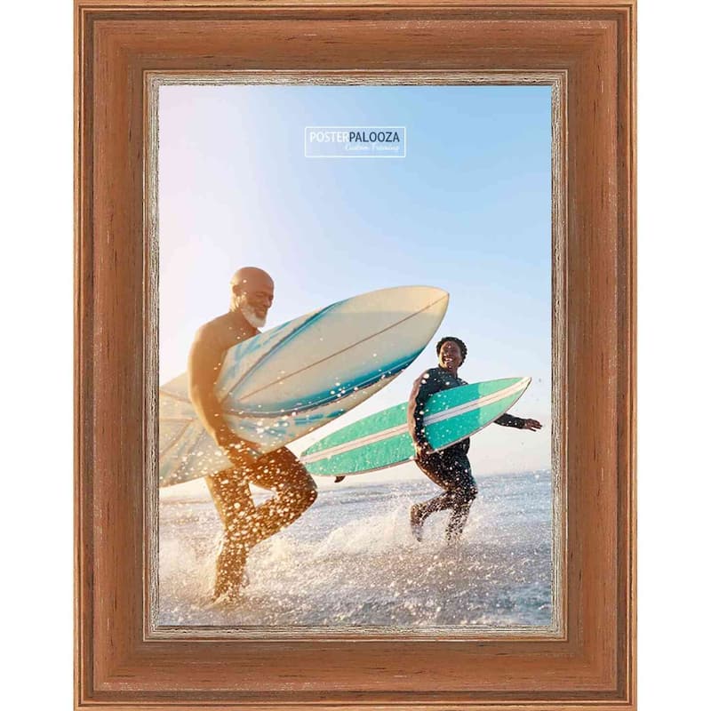 30x40 Contemporary Natural Wood Picture Frame Complete with Frame