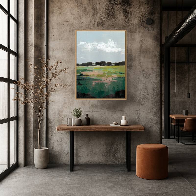 Glowing Pasture No. 1 by Grace Popp (28 x 38 in.), Framed Canvas Wall Art Print