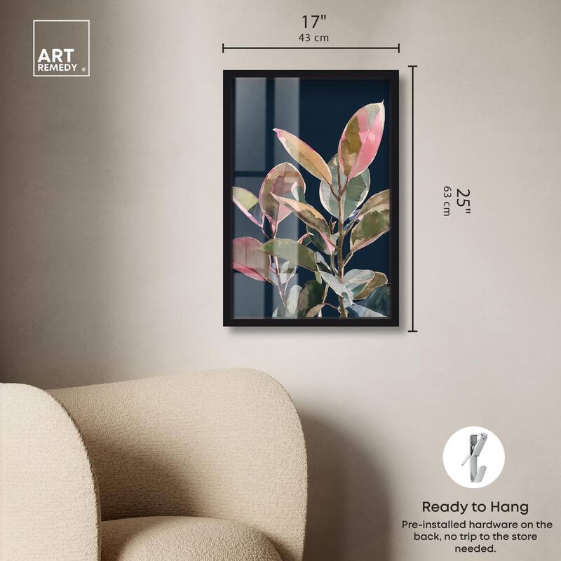 Fuchsia Frond II Shadowbox by Art Remedy