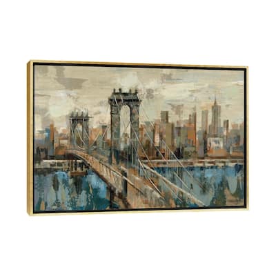 iCanvas "New York View" by Silvia Vassileva Framed Canvas Print