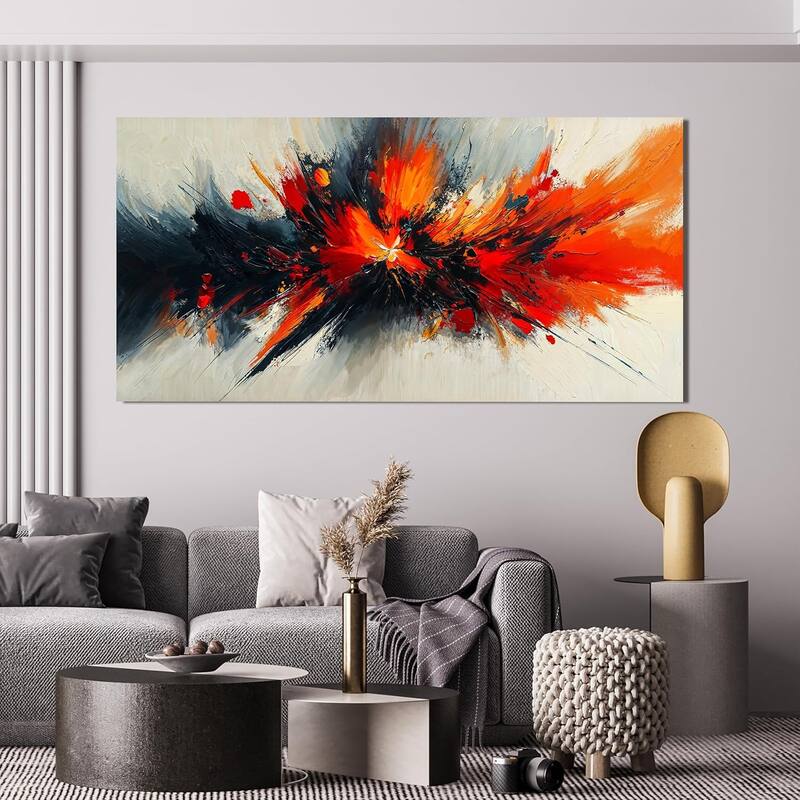 Modern Red Wall Art Prints Artwork