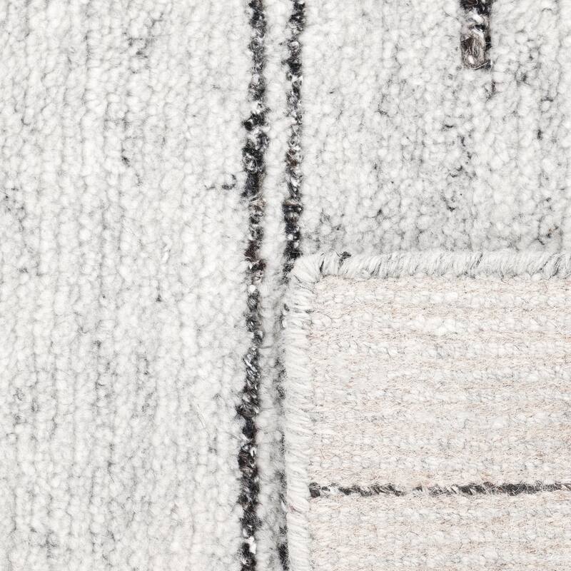 Overton Handmade Modern Contemporary Striped Area Rug