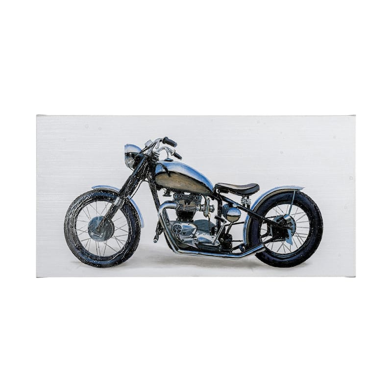 Lets Roll II White (60 x 30) Canvas Art Print - Large