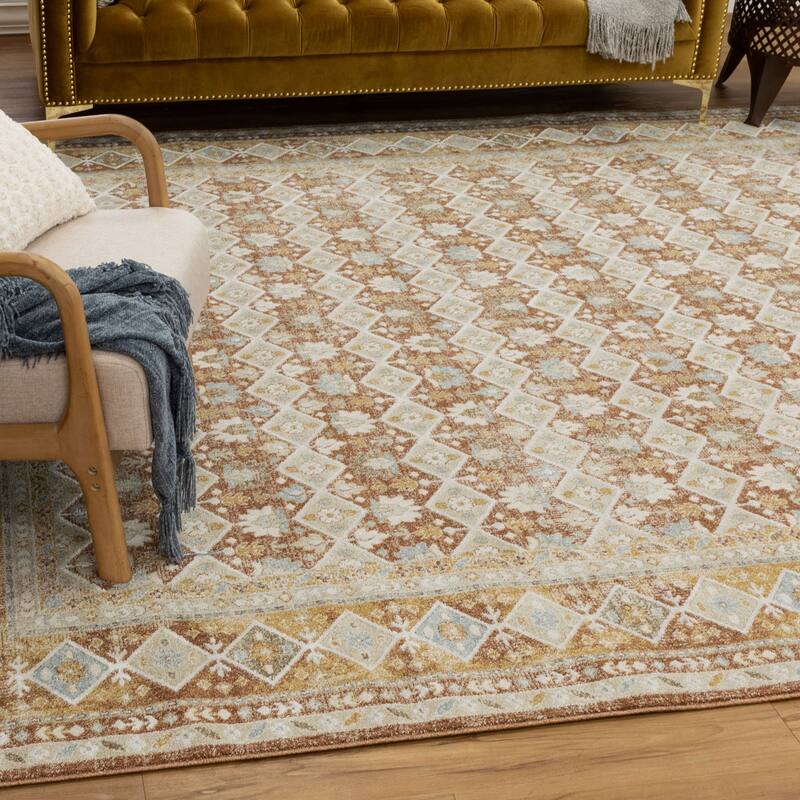 Karastan Staveley Terracotta Ornamental Area Rug
